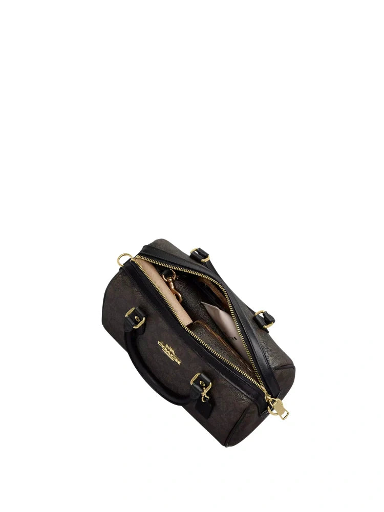 ROWAN SATCHEL BAG IN SIGNATURE CANVAS