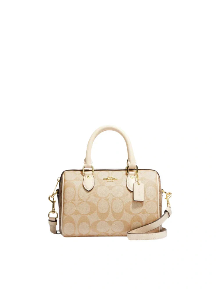 ROWAN SATCHEL BAG IN SIGNATURE CANVAS