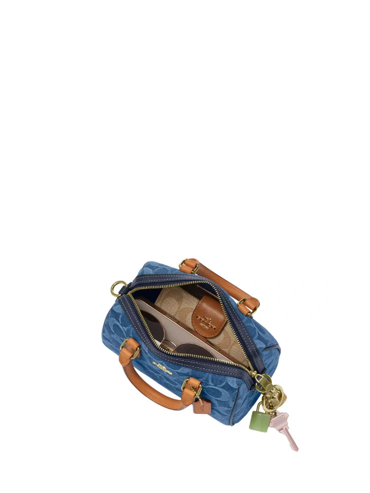 ROWAN SATCHEL BAG IN SIGNATURE CANVAS