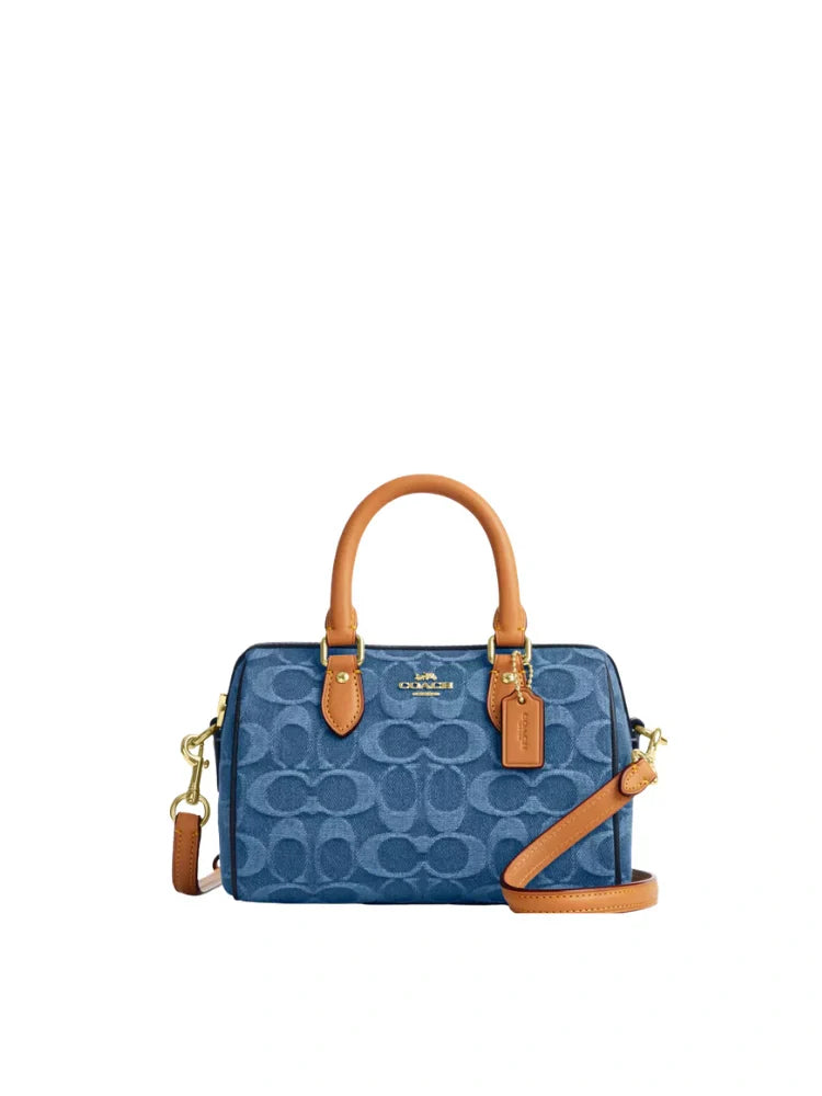 ROWAN SATCHEL BAG IN SIGNATURE CANVAS